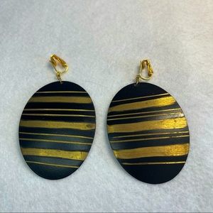 Vintage 70s style clip on earrings